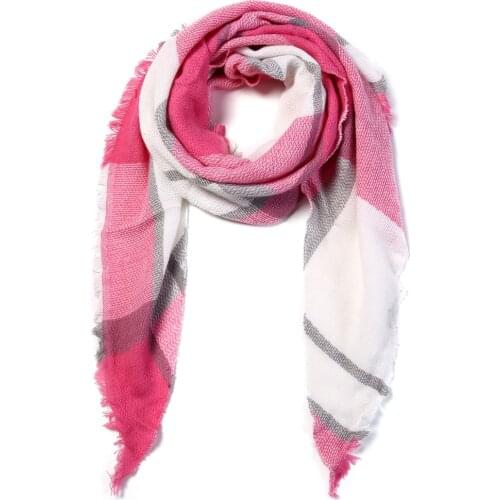 VIANOSI Women Scarf Winter Triangle Scarf Brand Designer Women Shawl Cotton Foulard Plaid Scarves Blanket Dropshipping VA242