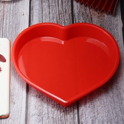 Silicone Heart Shaped Cake Baking Mold Fondantcake Base Bread Chocolate Tin Pan Mold Nonstick Kitchen Cake Bakeware Tools
