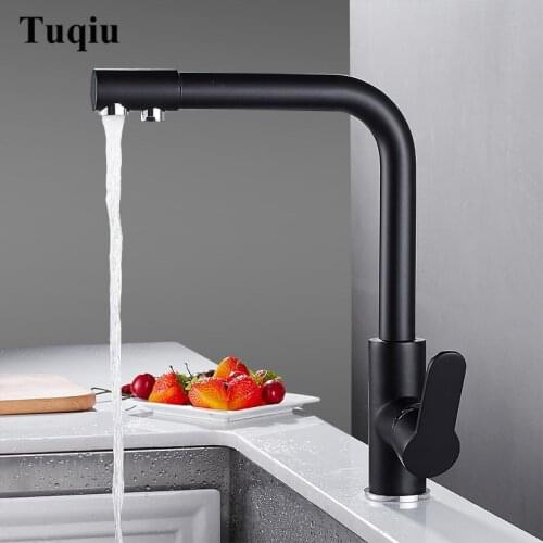 Kitchen faucet Europe style total brass Black/Oatmeal Sink faucet swivel kitchen mixer tap,360 degree direct drink kitchen tap
