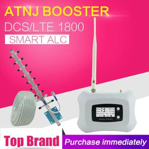 Spain GSM 4G LTE 1800 B3 Cell Phone Signal Booster GSM LTE 1800 Mobile Phone Repeater 4G Cellphone Cellular Amplifier 4G Antenna