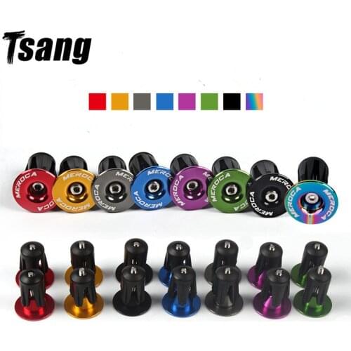 1 Pair Bicycle Handle Plugs Bike Grip Handle Bar End Cap Aluminium Alloy Lock MTB Road Bike Outdoor Cycling Bicycle Accessories