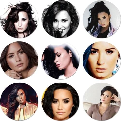 58mm Demi Lovato Badge Brooch Pin Accessories For Clothes Backpack Decoration gift