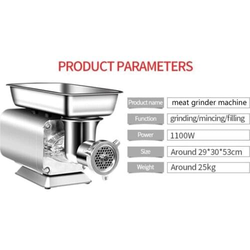 150kg / h Multifunction Desktop Meat Grinder Sausage Stuffer Meat Mincer Heavy Stainless Steel Duty Household Kitchen