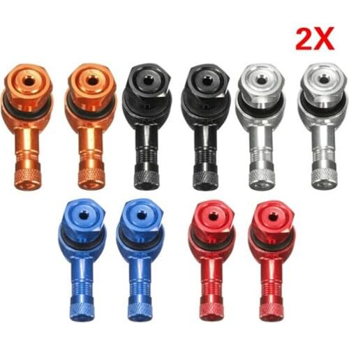 2pcs motorcycle tire valve 90 degree tire valve aluminum valve high strength corrosion resistance easy to carry and use
