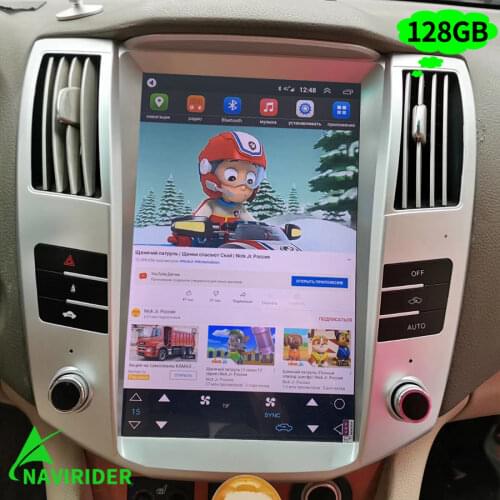 Tesla Style 64G Android 10 Car GPS Navigation Carplay Player For Lexus RX RX300 RX330 RX350 RX400H Radio Tape Recorder Headunit