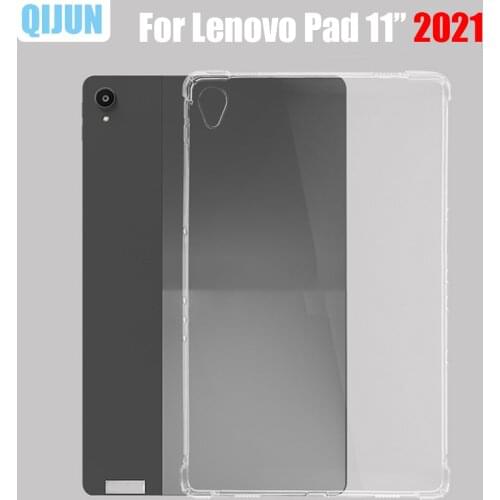 Tablet case for Lenovo Pad 11.0" 2021 Silicone soft shell TPU Airbag cover Transparent protection funda capa Sleeve xiaoxin pad