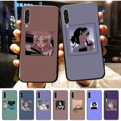 Cute aesthetic anime girl Phone Case For Samsung galaxy A S note 10 7 8 9 20 30 31 40 50 51 70 71 21 s ultra plus