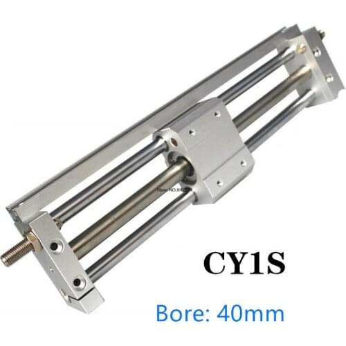 CY1S CY1S40 Storke 100-500mm Magnetic Coupling Rodless Cylinder Pneumatic Cylinder CY1S40-100 CY1S40-200 CY1S40-300 CY1S40-400