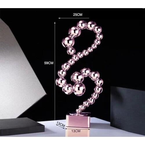 Stainless steel decorative living room, porch, cabinet decoration, office decoration, creative lucky draw gifts