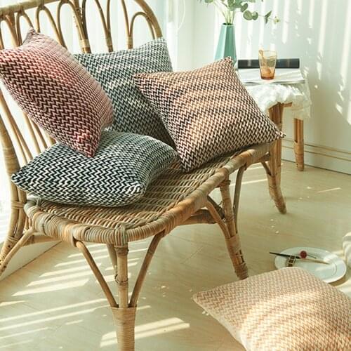 Herringbone Double-Sided Plush Woven Pillow Cover Sofa Cushion Case pillow home decoration pillow case Living room decoration