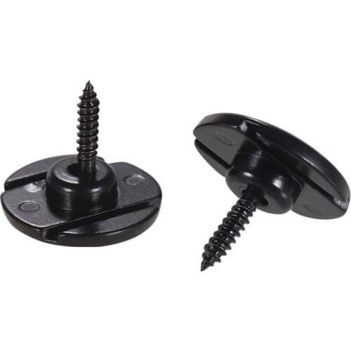 Electric Bass String Retainer Round Shape Bass Guitar Parts & Accessories with Mounting Screws, Pack of 2pcs