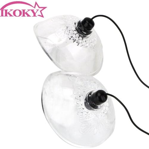 IKOKY Suction Cup Nipple Chest Sucker Nipple Stimulation Licking Vibrator Breast Massage Breast Enlargement Masturbator