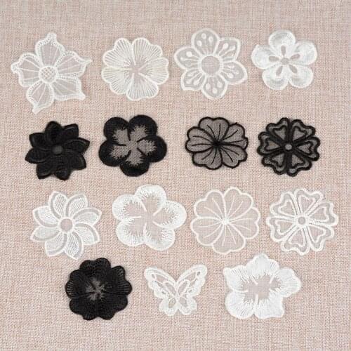 10Pcs/ Lot Lace Applique DIY Handmade Clothes Patch Embroidery Decorative Jeans Applique Craft Clothing Accessories