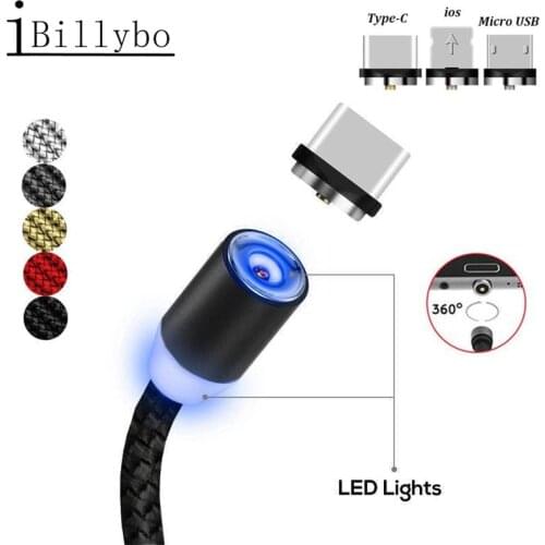 3A Magnetic Cable Fast Charging For Huawei P20 lite P30 Pro Honor view 20 10 LG G6 Q9 Android Type C Data Charger Quick Cable