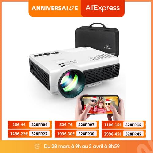 VANKYO Leisure C3WQ MINI Projector Wifi Sync Display 170'' Portable Projector Support TV Stick PS4, VGA, TF, AV,USB