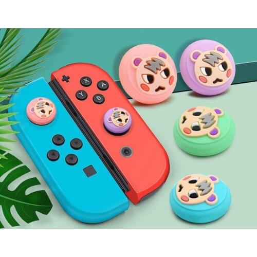 Cartoon Animal Marshal Thumb Stick Grip Cap Joystick Cover For Nintendo Switch Lite Joy-Con Controller Nintend Thumbstick Case