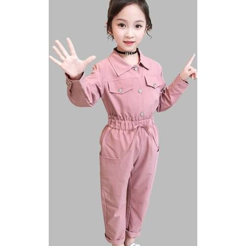 Teen Girls Clothing Solid Shirt & Pants Suits For Girls Straight High Waist Girls Clothes Set Fall Fashion Winter Clothes Sets