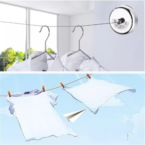 Portable Hotel Dryer Hanger 2.8M Nylon Retractable Invisible Clothesline Indoor Outdoor Quilt Drying Rope Clothes Storage Rack