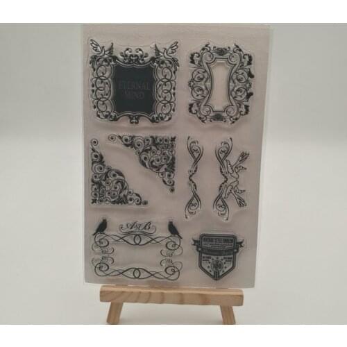 Bird frame transparent Silicone stencil for DIY Scrapbooking photo album decorative sheets