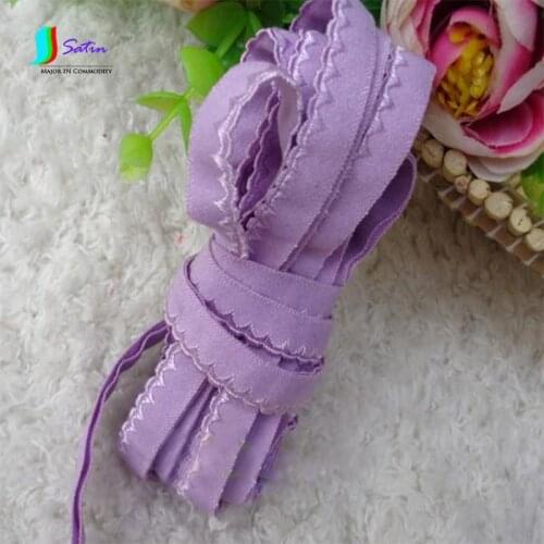 Colourful Apparel Sewing Double-Deck Semicircle Buds Wave Edge Ribbon Lace Wrapping S0222N Rondom 4colors*15Meter 60Meters/Lot