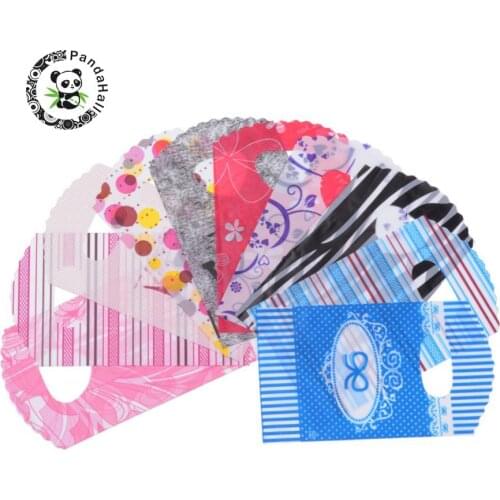500pcs Colorful Plastic Bags Shopping Storage Packaging Pouches Discount, PE Material, Mixed Color 145x85mm 150x200mm