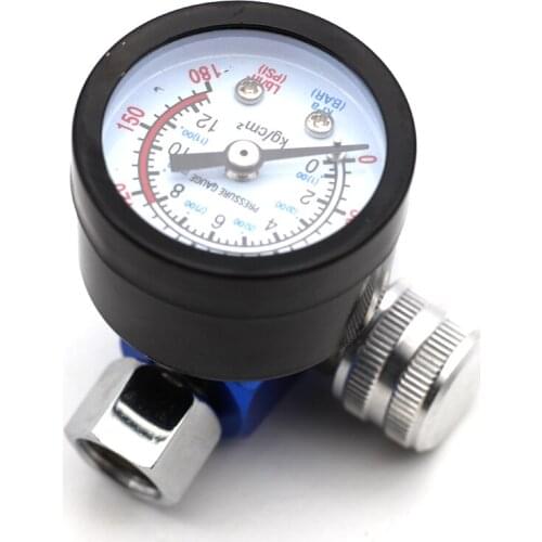HVLP Spary Gun Regulator Air Pressure Gauge Regulator For Spray Gun 1/4NPT