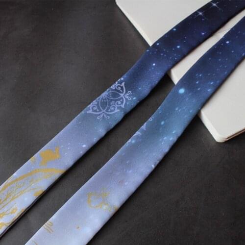 Super Antique Style Bronzing Printed Chiffon Chinese hanfu Hair Band Ancient Costume Ribbon Chinese Headdress Hair Accessories