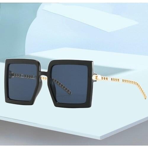 Fashion Trend Big Frame Square Sunglasses For Women Men Brand Design Unisex Universal Driving Travel Sports UV400 Sun Glasses