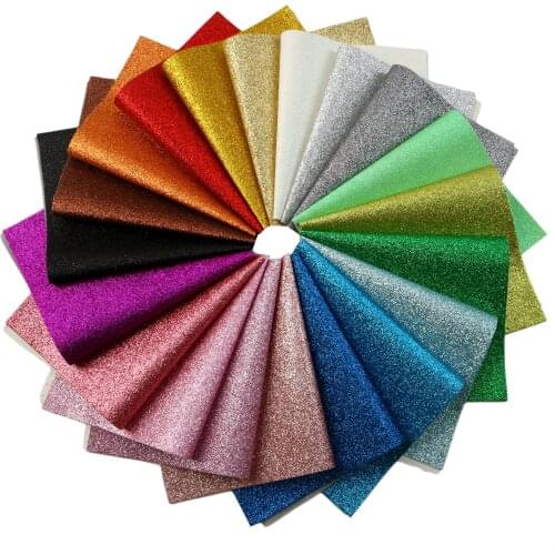20*33cm Solid Color Glitter Faux Synthetic Leather Fabric For Bows Gifts Leather Crafts DIY Handmade Material,1Yc16578