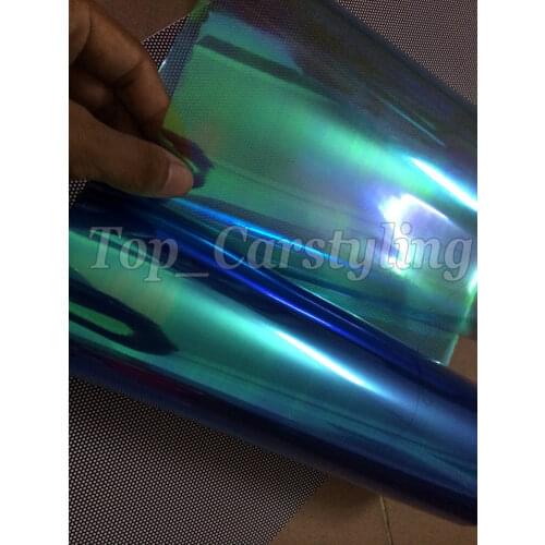 30cmx10m Roll Light Blue Chameleon Headlight Tint Film Car Taillight Fog Vinyl PROTWRAPS NEO CHROME Headlamp Tinting