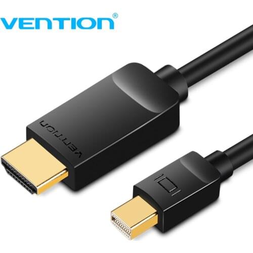 Vention Thunderbolt Mini DP to HDMI Cable Mini Displayport to HDMI Cable Computer TV Adapter for PC Macbook HDTV Projector 1080P