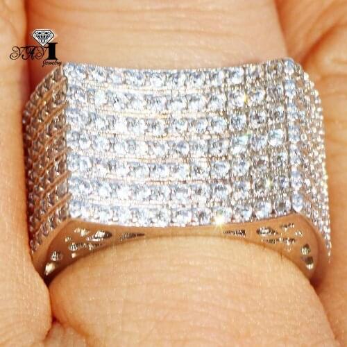 YaYI Jewelry Princess Cut 5.7 CT White Zircon Silver Color Engagement Rings wedding Heart Rings Girls Party Rings Gifts 831