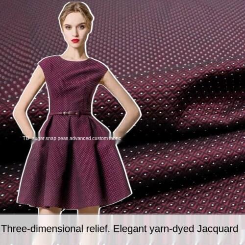 Three-dimensional embossed yarn-dyed jacquard fabric, sewing fabric factory shop is not out of stock