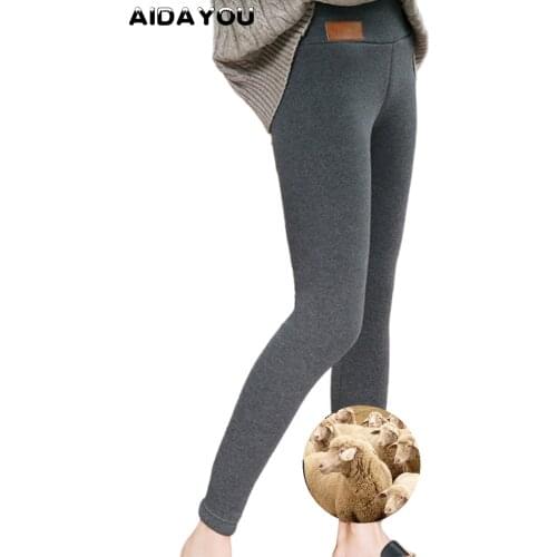 Womens Cashmere Pants Winter Fleece Line Thick Pant for Winter Very Warm ouc588B