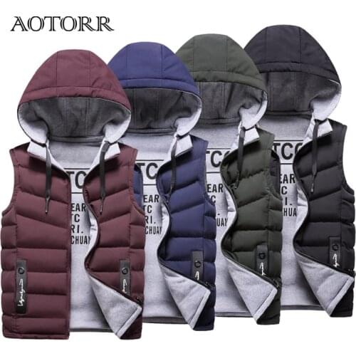 Fashion Vest Men Winter Thicken Mens Jacket Sleeveless Thermal Mens Vests Autumn Outwear Waistcoat Male Zipper Pocket 5XL New