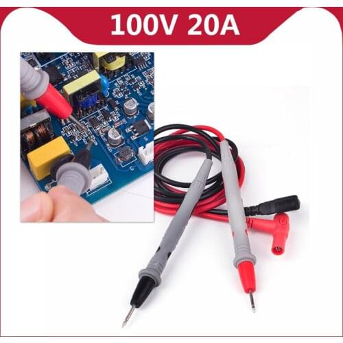 1 Pair 20A Ammeter Test Cord Useful Universal Multimeter Multi Meter Voltmeter Lead Probe Wire Pen Cable Crocodile Clip 1000v
