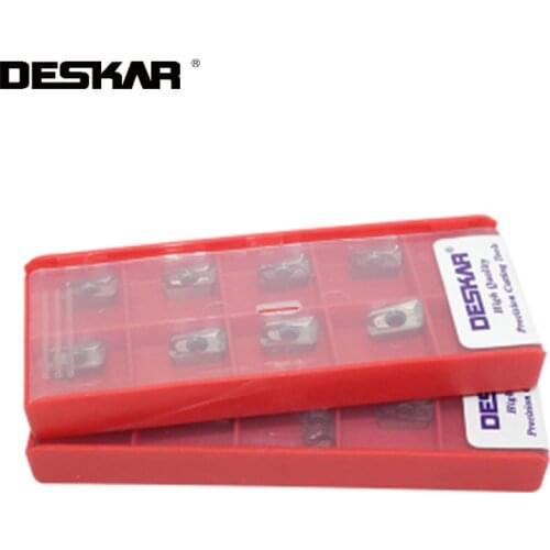 10PCS DESKAR APKT1135PDER APMT1604PDER K10 Turning Tools Carbide milling Inserts CNC lathe cutter For Aluminum