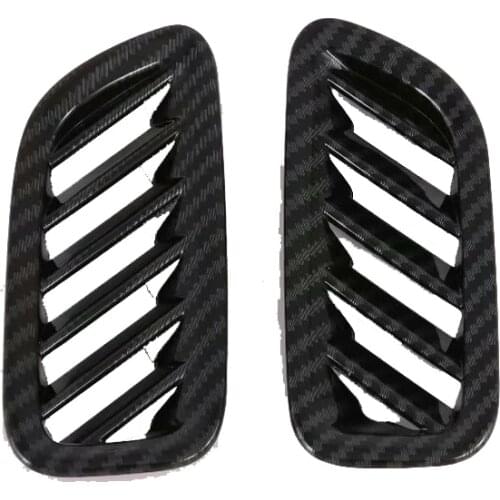 For Hyundai Palisade 2020 2021 Carbon Fiber Side Dashboard Air Conditioning Outlet Vent Cover Trim Car Interior Accessories