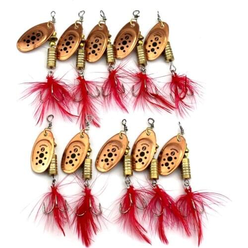 Big Sale 10pcs/lot Metal Spoon Fishing Lure Hard Spinner Bait Isca Artificial Hard Lure Fishing Wobbler 6.5cm 5.3g