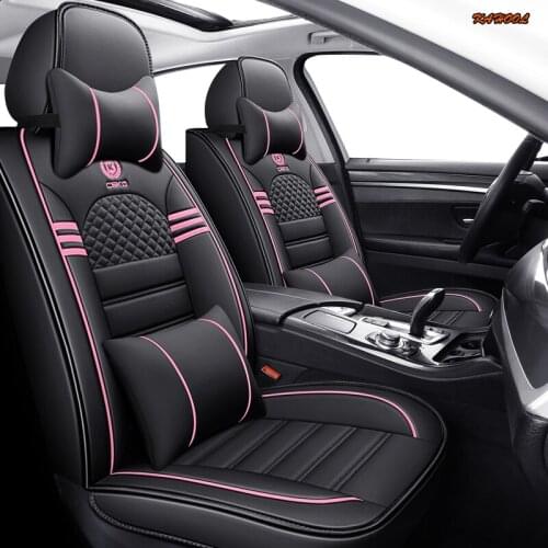 KAHOOL leather car seat cover for Chery a3 a5 amulet cowin e5 qq6 tiggo 2 3 5 7 fl t11 of 2018 2017 2016 2015 car seats