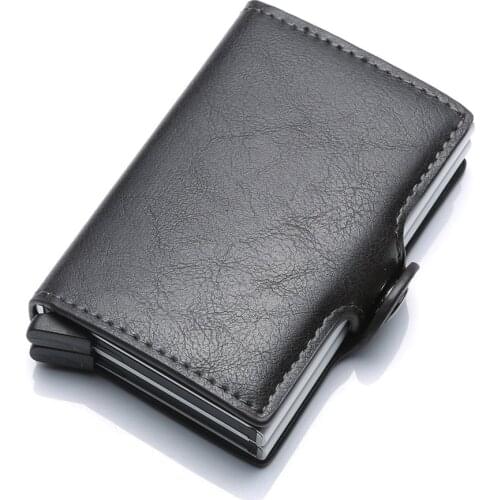RFID Pop Up Credit Card Holder Wallet Multi-slot Card Case PU Credit Card Case Security Blocking Wallet Case