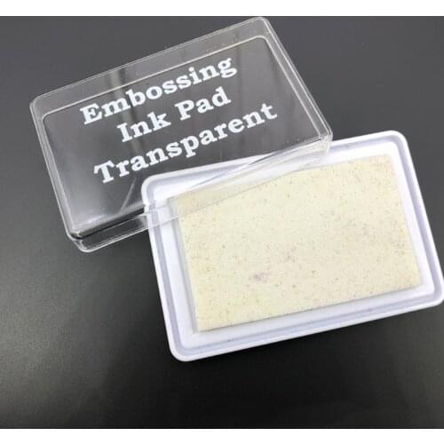 Embossing Ink Pad Transparent Stamp Inkpad for DIY Planner Scrapbook Card Making M68E