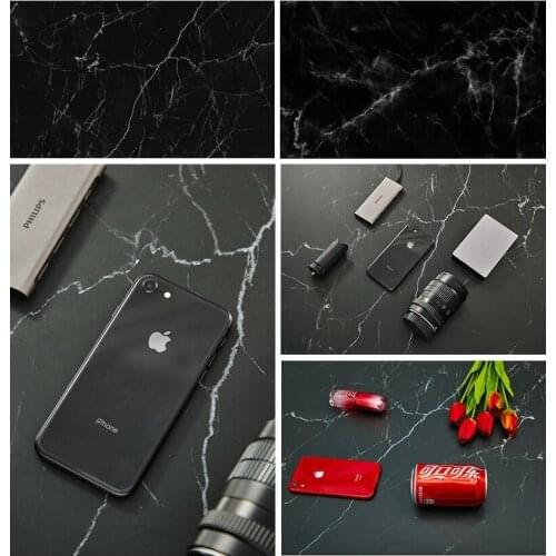 Photo 58x86cm PVC Double Sided 80 Color Photo Marble Texture Printing Waterproof Food Background