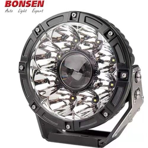 Trucks Boat Lights 8.5" Spot Round Off Road Fog Driving Black Bumper New Laser Beam Led Truck Spots Headlight