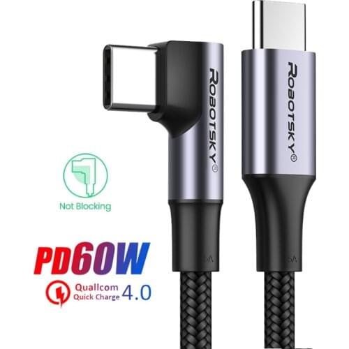 USB Type C to USB C Cable USBC PD Fast Charger Cord USB-C Type-c Cable for Samsung S20 S10 Plus PD 60W Quick Charger 4.0