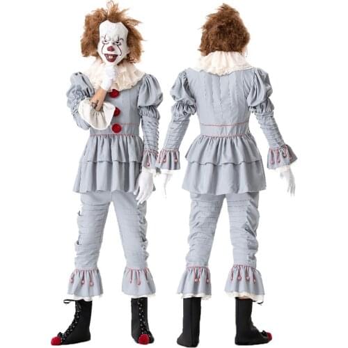 COS Penny Wise Cosplay Halloween Costume Clown Pennywis Costume