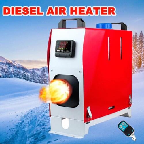 12V Ignition Copper Heater 8kw All In One Unit Low Noise Air Diesel Car Heater Parking Warmer With Remote LCD For Motorhome RV