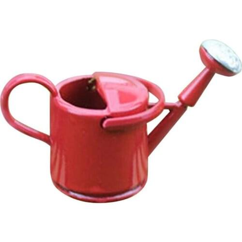 Mini Watering Can Miniature Doll House Accessories Model Simulation Tool Toy Watering Can (Random Color)