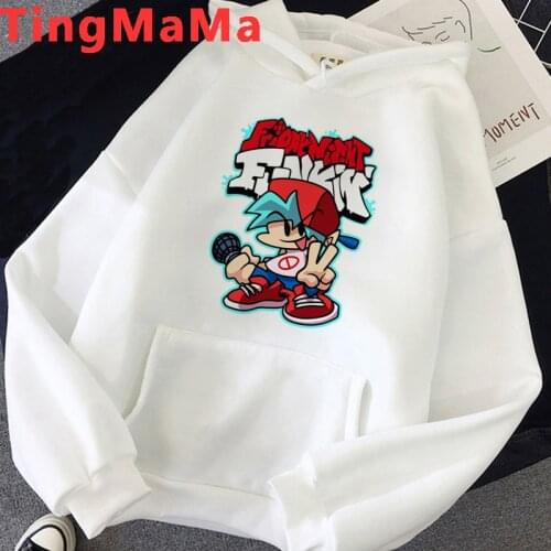 Hot Games Friday Night Funkin Hoodies Men Kawaii Cartoon Graphic Streetwear Hip Hop Singer Games Harajuku Sweatshirts Male