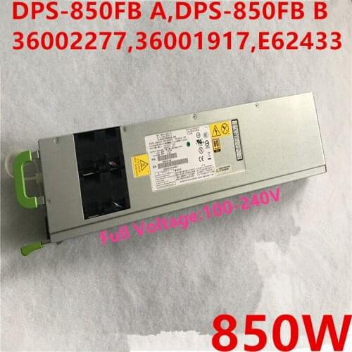New PSU For Lenovo R680 G7 850W Power Supply DPS-850FB A DPS-850FB B 36002277 36001917 E62433